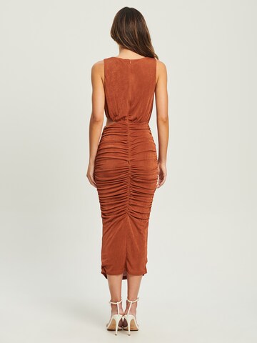 Chancery Dress 'DILLON' in Brown: back