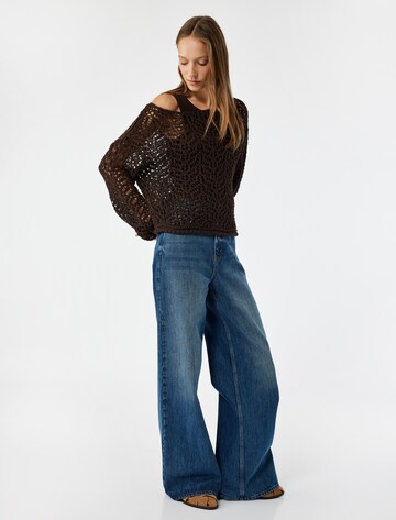 Koton Sweatshirt 'Ajurlu' in Brown