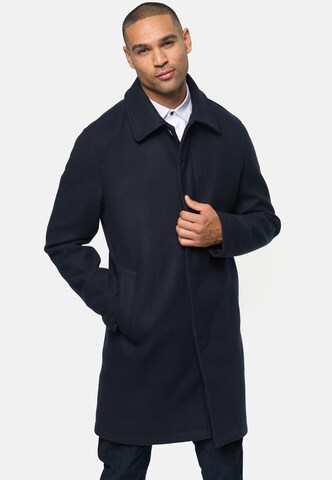 INDICODE JEANS Between-Seasons Coat 'Grandrim' in Blue: front