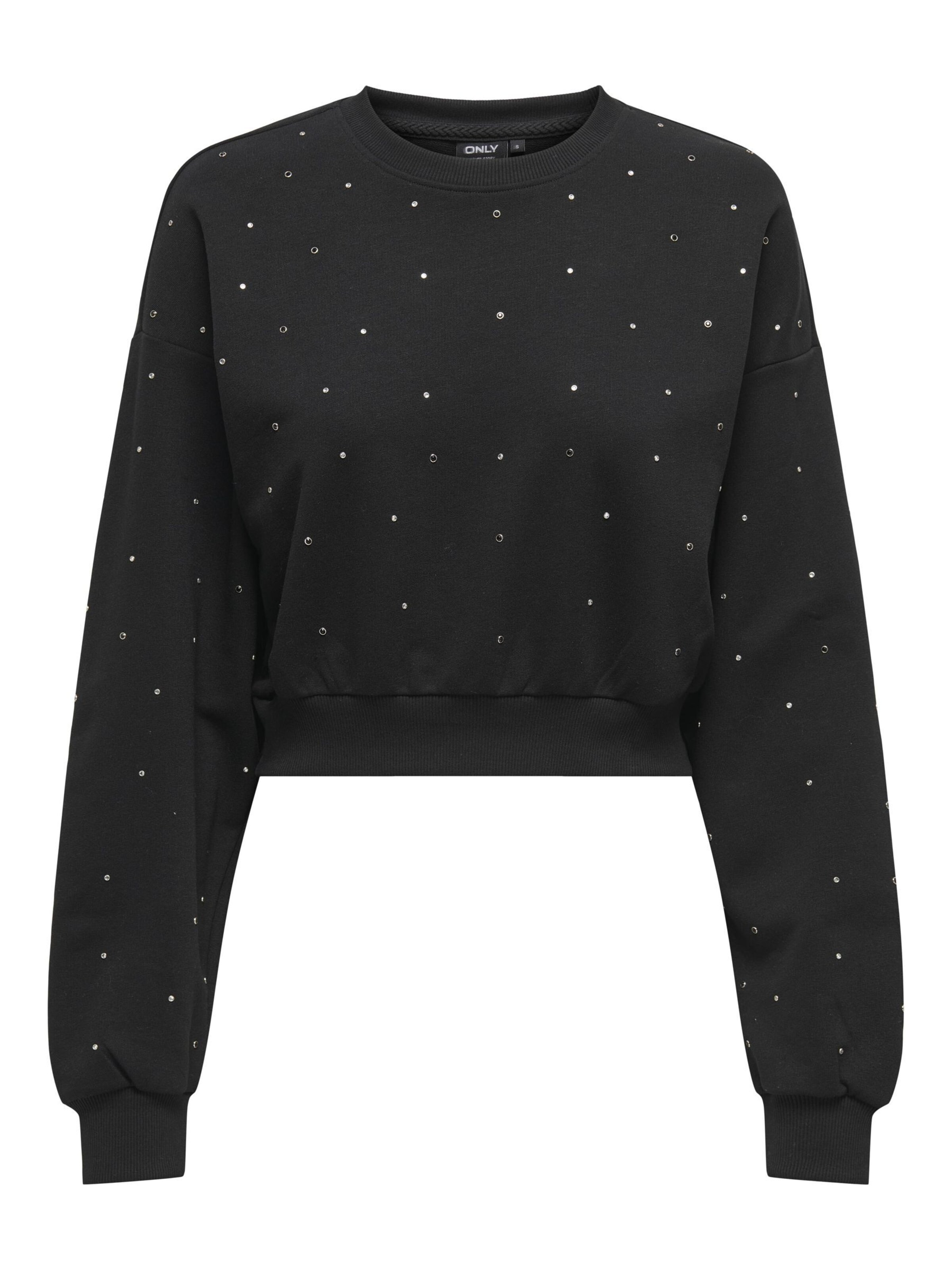 ONLY Trui 'ONLGlobe' in Zwart: voorkant