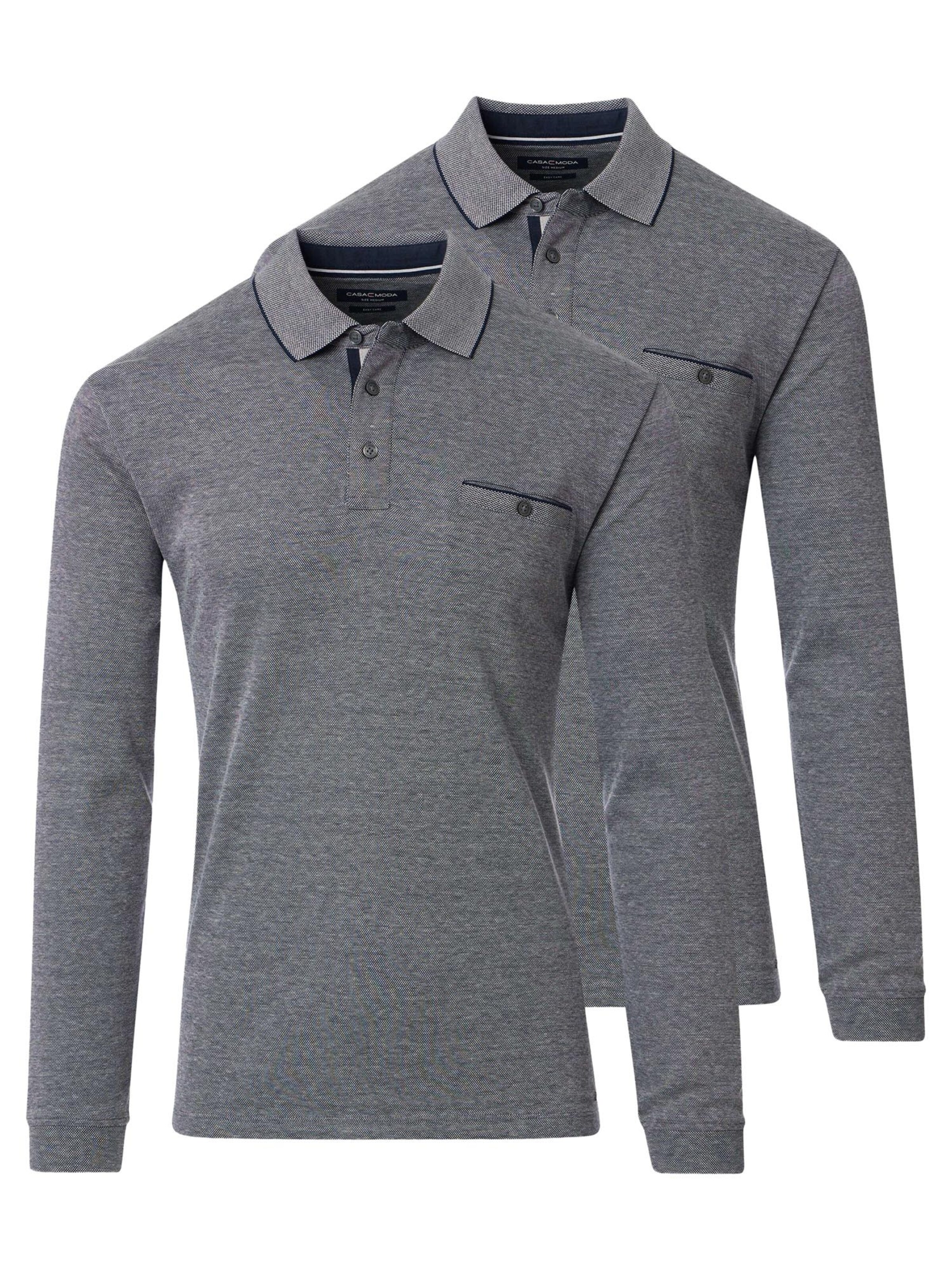 CASAMODA Shirt 'Basic' in Grey: front
