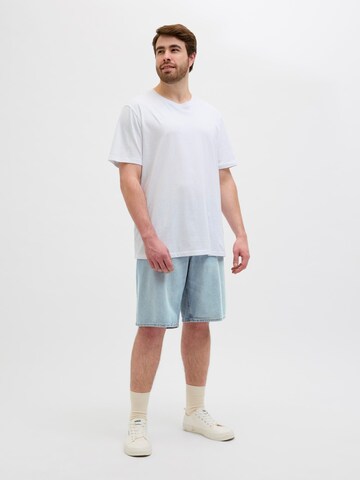 Jack & Jones Plus Baggy Shorts in Blau