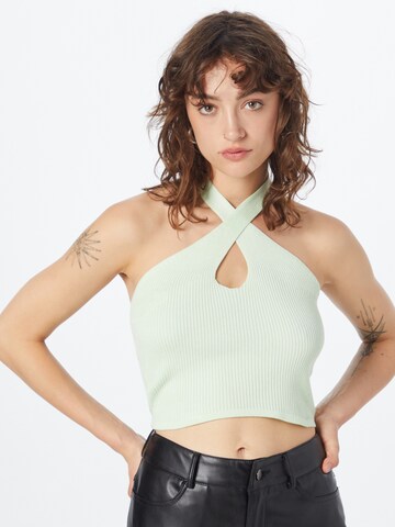 Tops en tricot Urban Classics en vert : devant