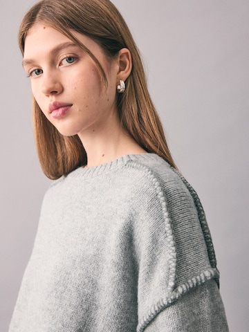 MANGO TEEN Trui 'Stitch2' in Grijs