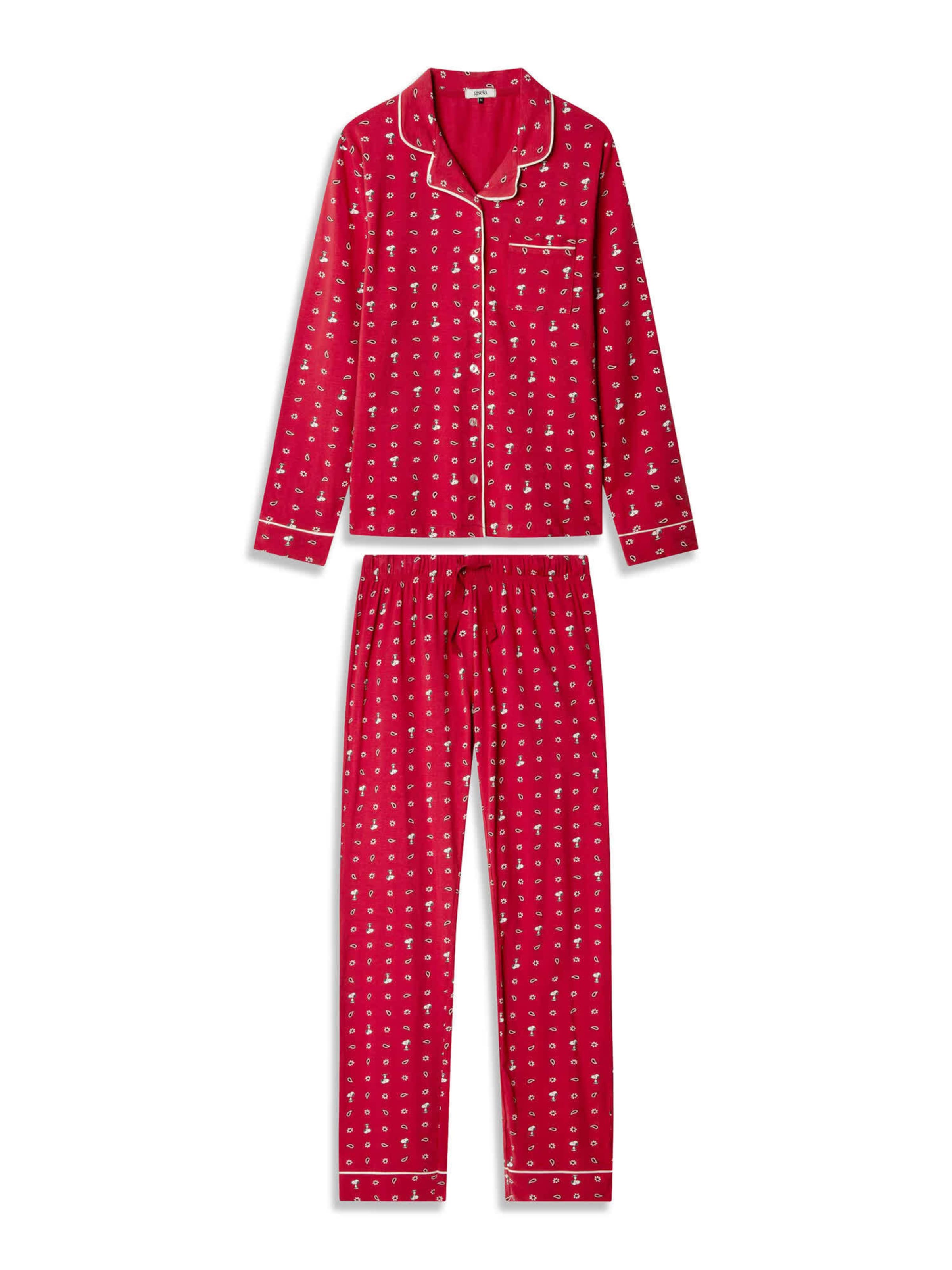 Gisela - Pijama 'Snoopy' en rojo: frente