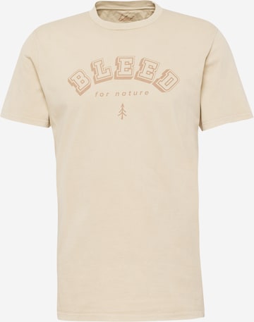 bleed clothing T-shirt i beige: framsida