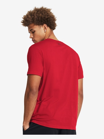 UNDER ARMOUR Performance Shirt 'Foundation' in Red