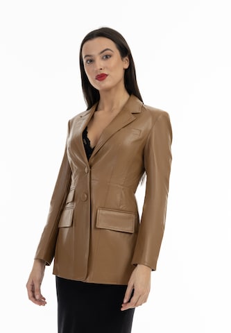 Blazer faina en marron : devant