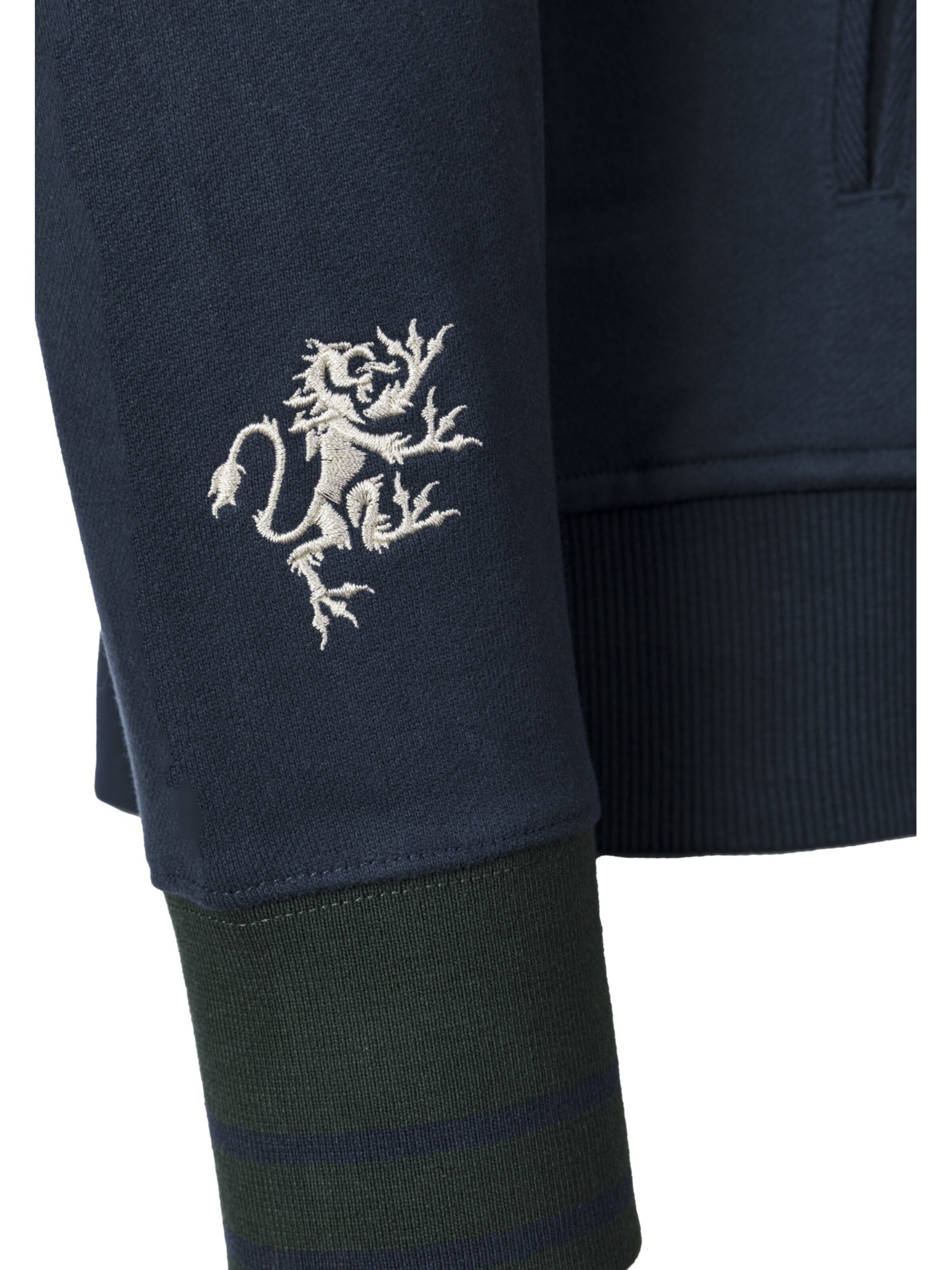 La Martina Sweatvest ' MBF304 ' in Blauw