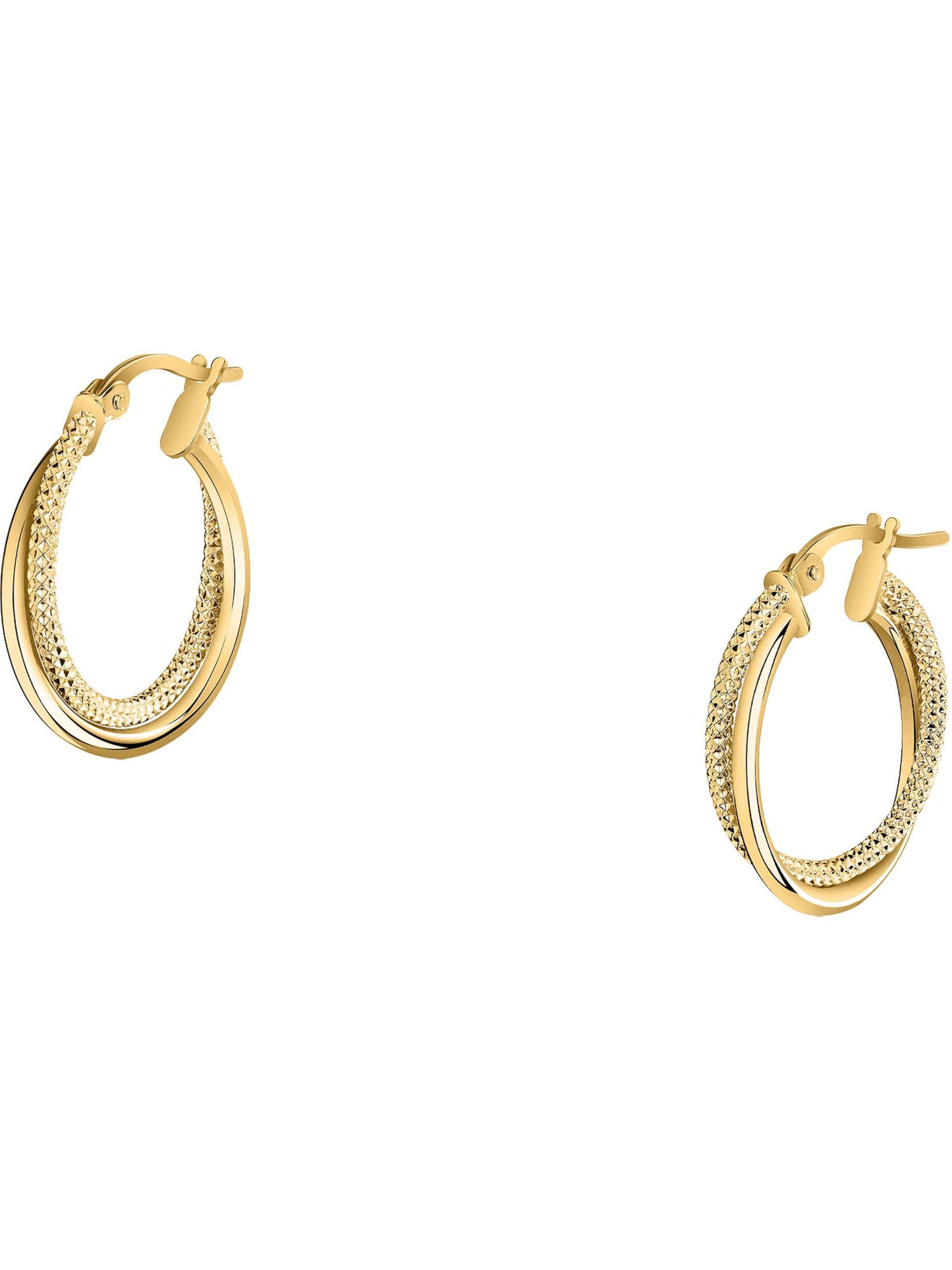 CHRIST Ohrringe in Gelb: Vorderseite