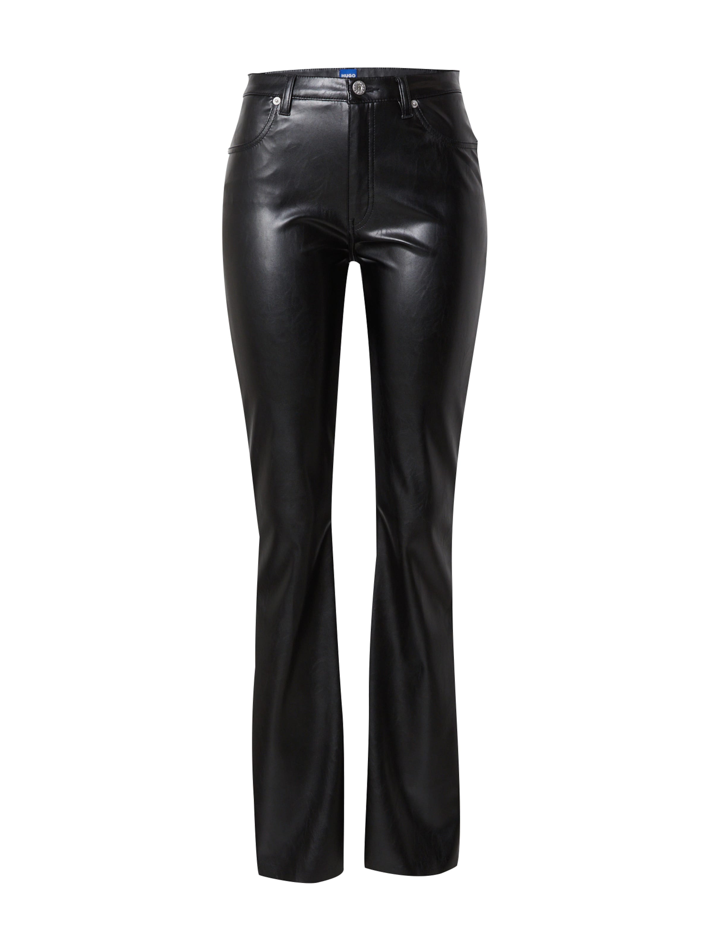 HUGO Буткат Штаны 'Hableu-1_B' в Черный: спереди