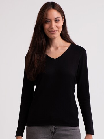 CASH-MERE.CH Sweater in Black: front