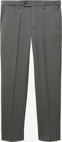 MANGO MAN Regular Pleated Pants 'Travel' in Green: front