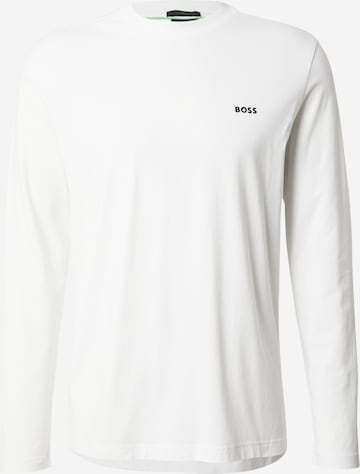 T-Shirt BOSS en blanc : devant