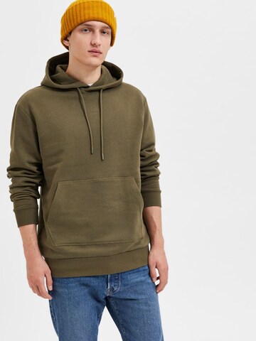 Sweat-shirt 'Jackman' SELECTED HOMME en vert