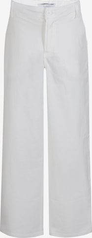 D-XEL Wide Leg Bukse 'Nynne' i hvit: forside