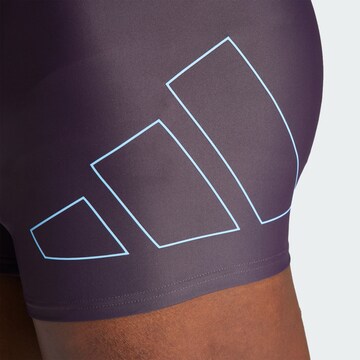 ADIDAS PERFORMANCE Athletic Swim Trunks 'Big Bars' in Purple