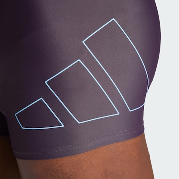 ADIDAS PERFORMANCE Athletic Swim Trunks 'Big Bars' in Purple