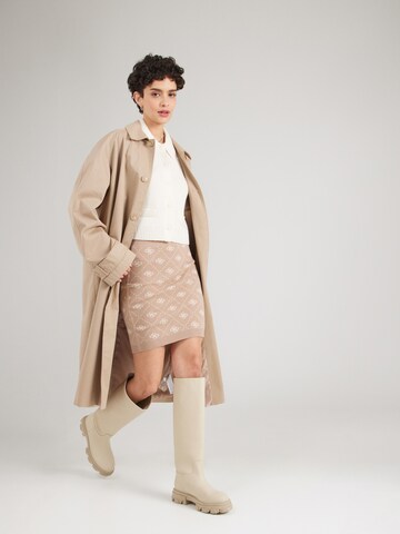 GUESS Sukňa 'SARAH' - Hnedá