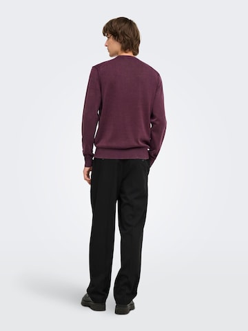 Only & Sons Trui 'GARSON ' in Rood