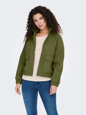 ONLY Демисезонная куртка 'KENZIE-WEMBLEY' в Зеленый: спереди