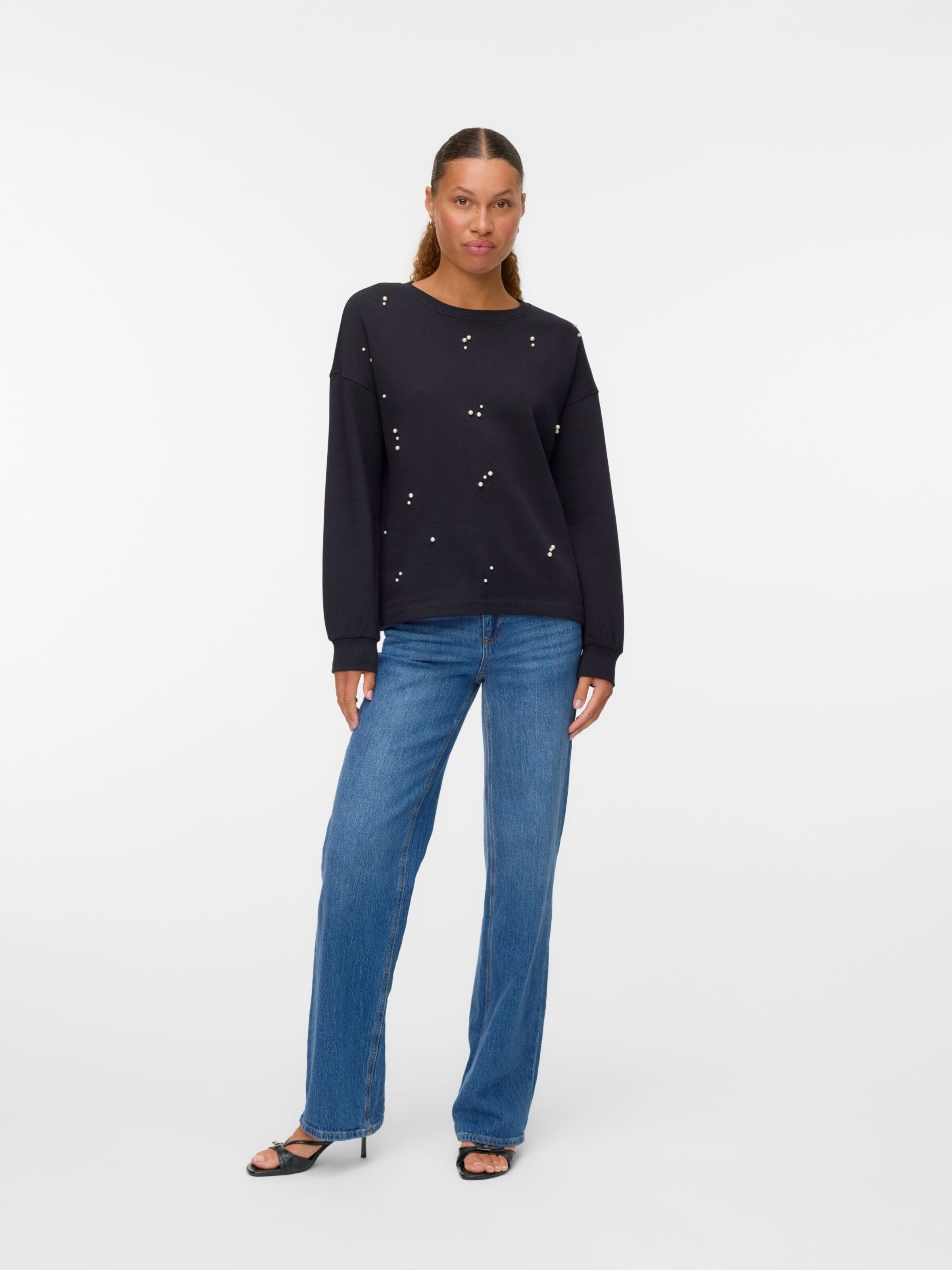 VERO MODA Sweatshirt‌ in Schwarz
