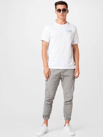 INDICODE JEANS Tapered Cargo Pants 'Lakeland' in Grey