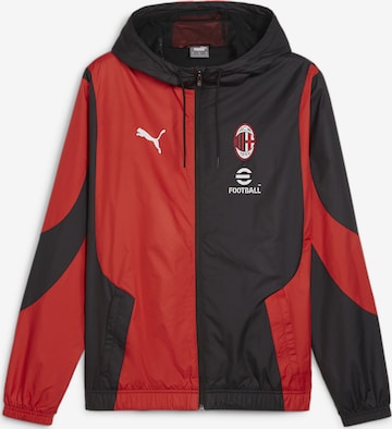 Vestes d’entraînement 'AC Milan Pre-Match' PUMA en rouge : devant