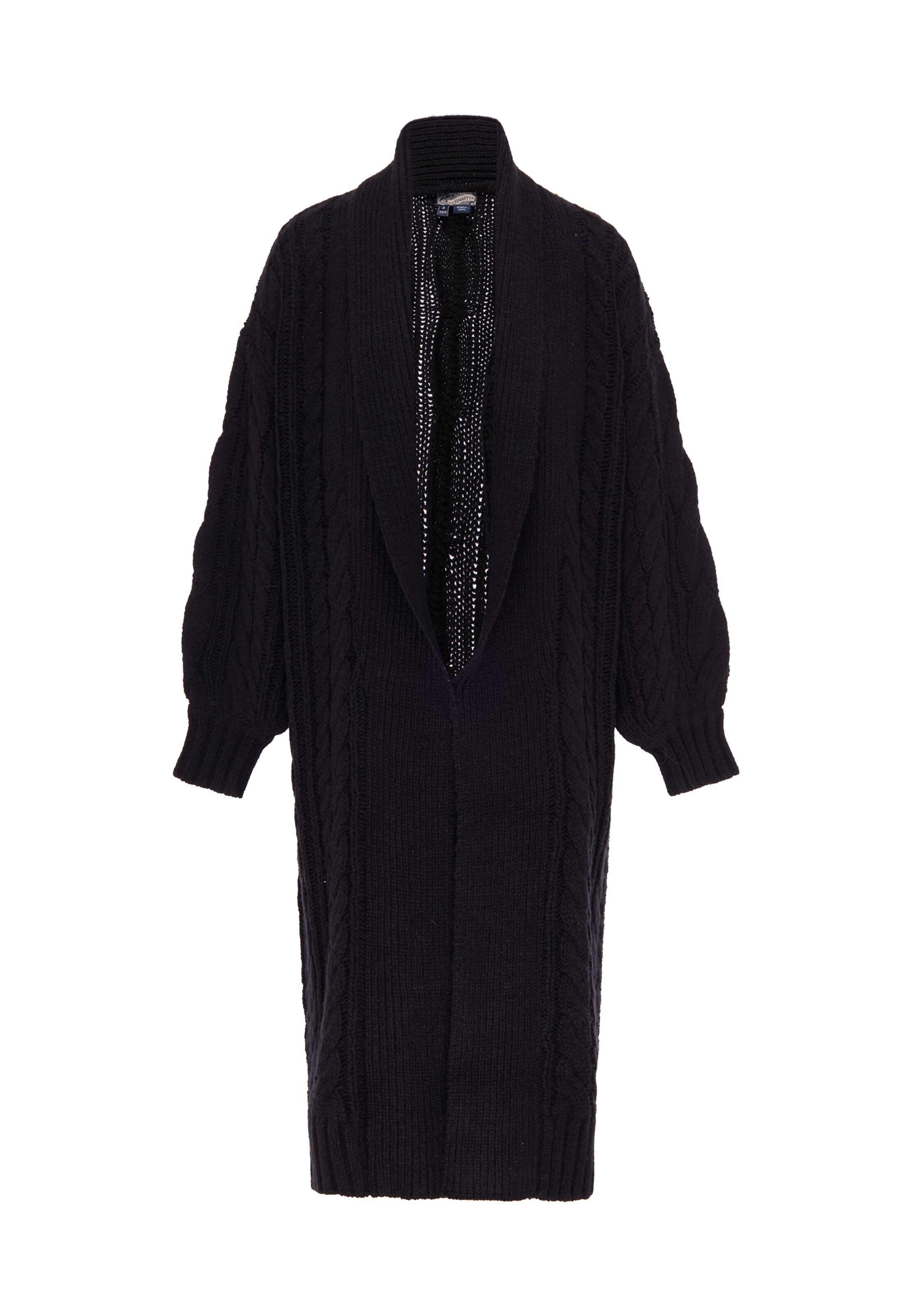 DreiMaster Vintage - Sobretudo de malha em preto: frente