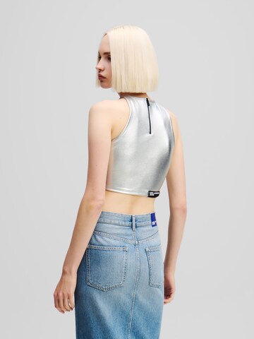 KARL LAGERFELD JEANS Топ в Серебристый