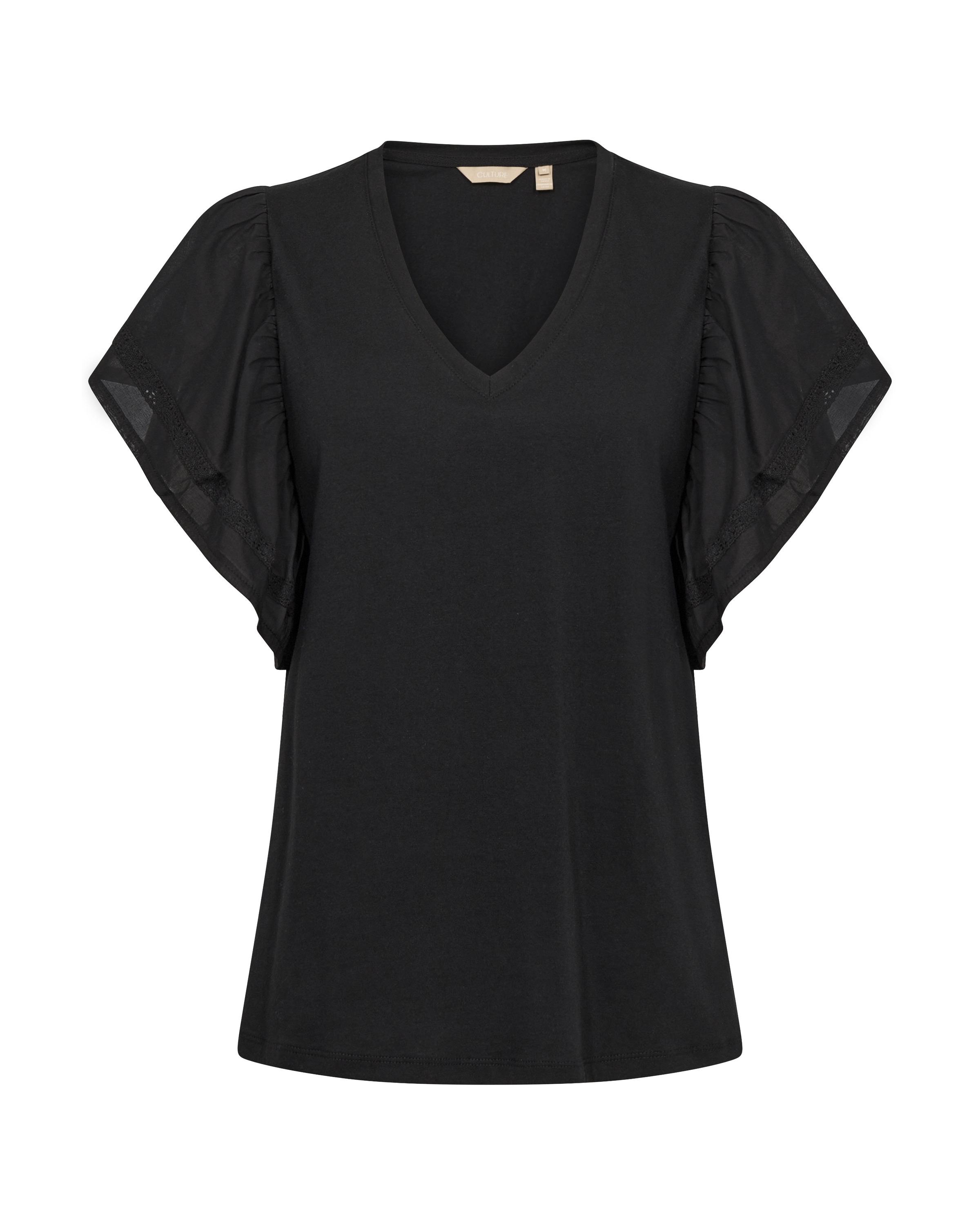 CULTURE Bluse 'Aca ' i sort: forside