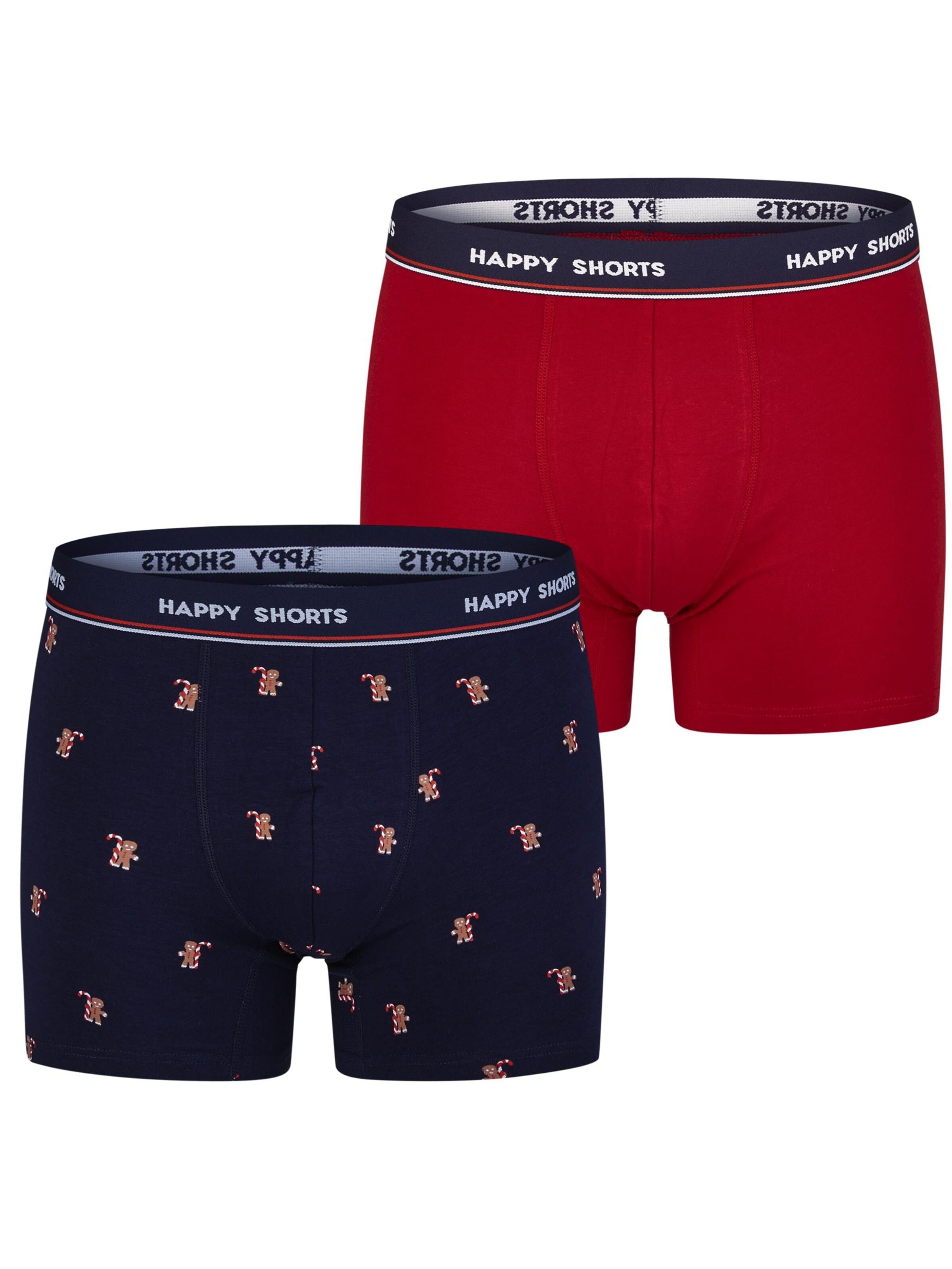 Boxers 'Christmas' Happy Shorts en bleu : devant