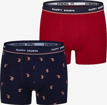Boxers 'Christmas' Happy Shorts en bleu : devant