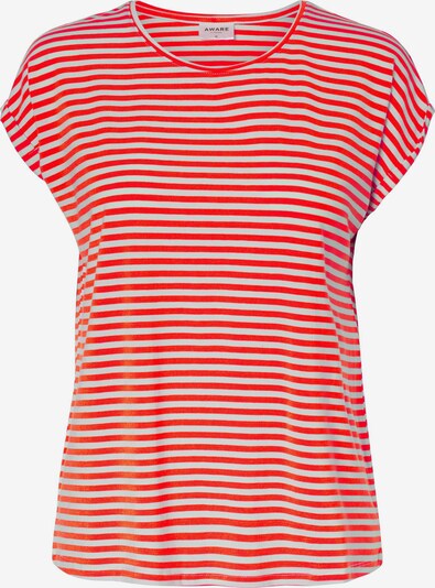 Tricou 'Ava' VERO MODA pe roșu cranberry / alb, Vizualizare produs