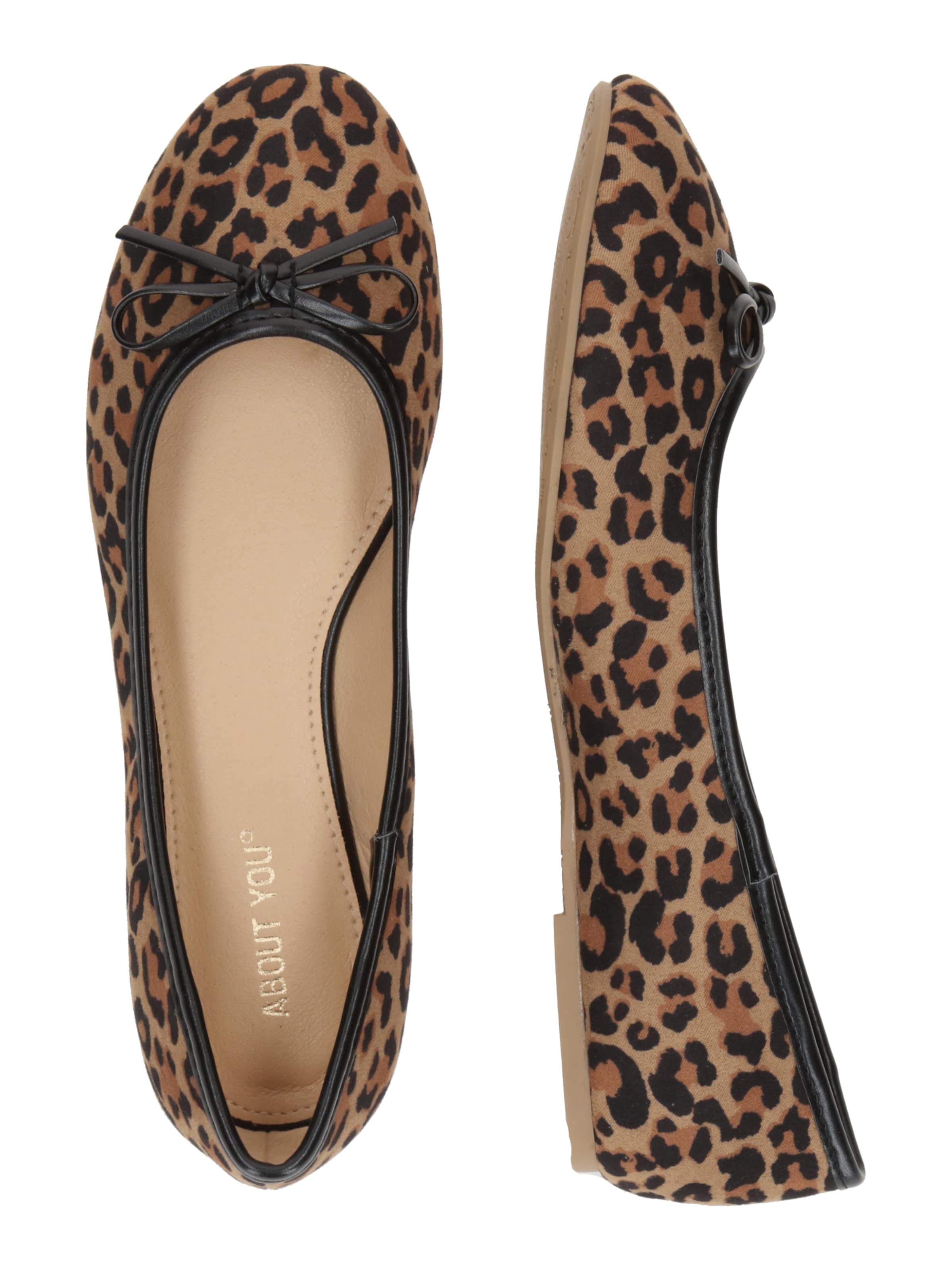 ABOUT YOU - Sapato Slip-on 'Beyza' em castanho