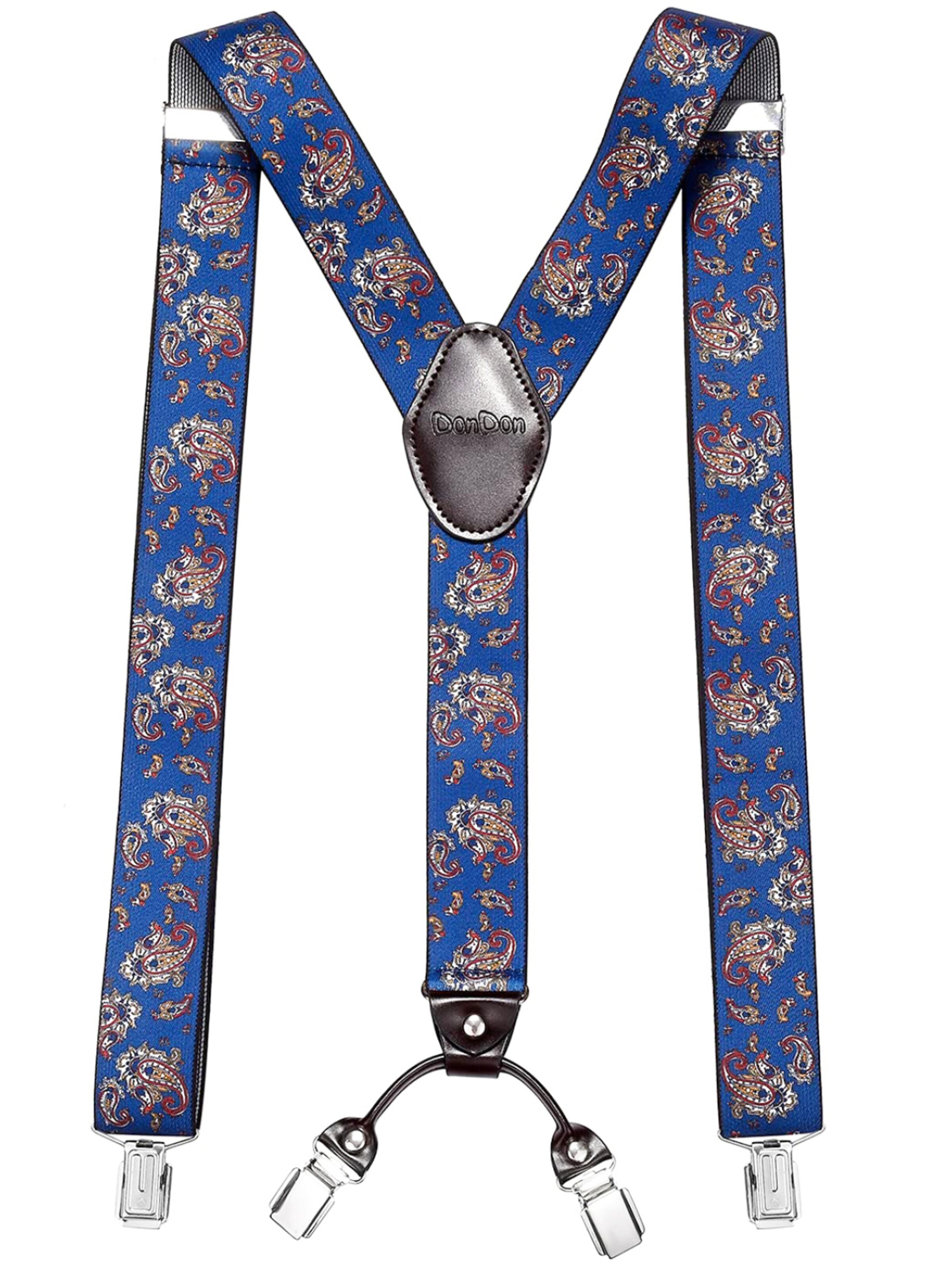 DonDon Suspenders in XS-XL in Dusty blue, Item view