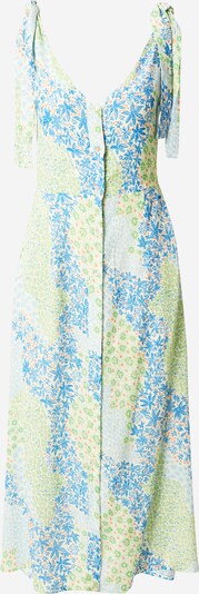 Rochie de vară 'Adnise' FRNCH PARIS pe albastru / verde pastel / verde deschis / portocaliu închis, Vizualizare produs