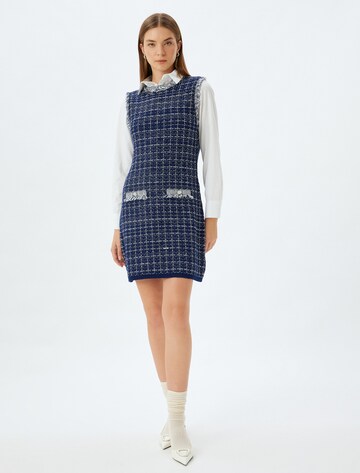 Koton Knit dress in Blue: front