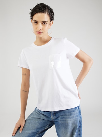 T-shirt DKNY en blanc : devant