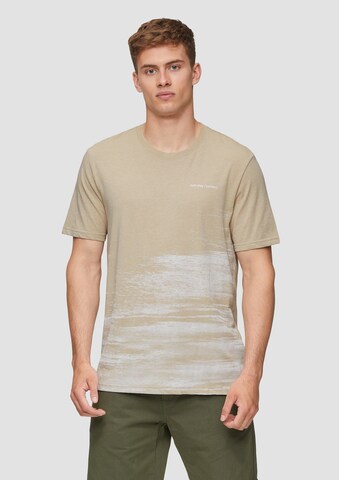 T-Shirt QS en beige : devant