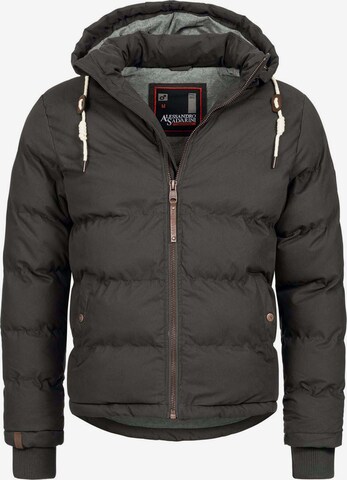 Alessandro Salvarini Winter Jacket in Grey: front