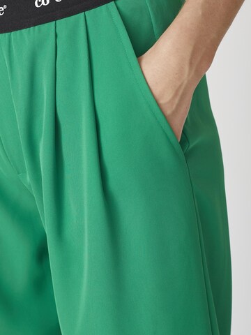 Wide Leg Pantalon co'couture en vert