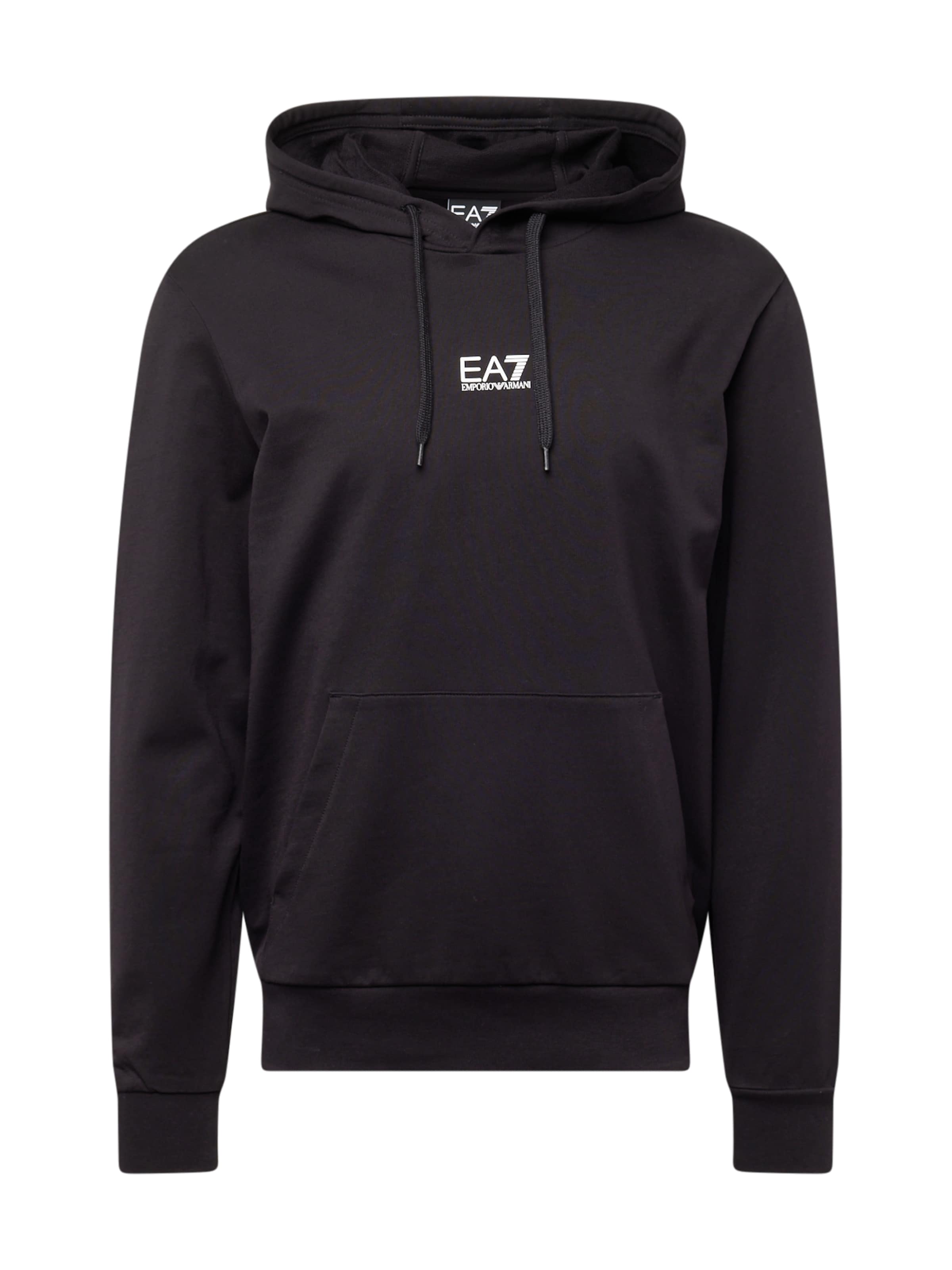 EA7 Emporio Armani Μπλούζα φούτερ σε μαύρο: μπροστά