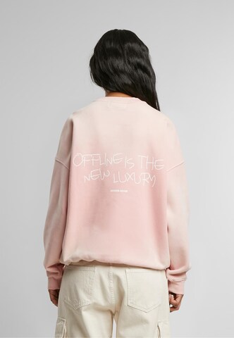 Another Cotton Lab Sweatshirt 'Offline Scribble' in Pink: front