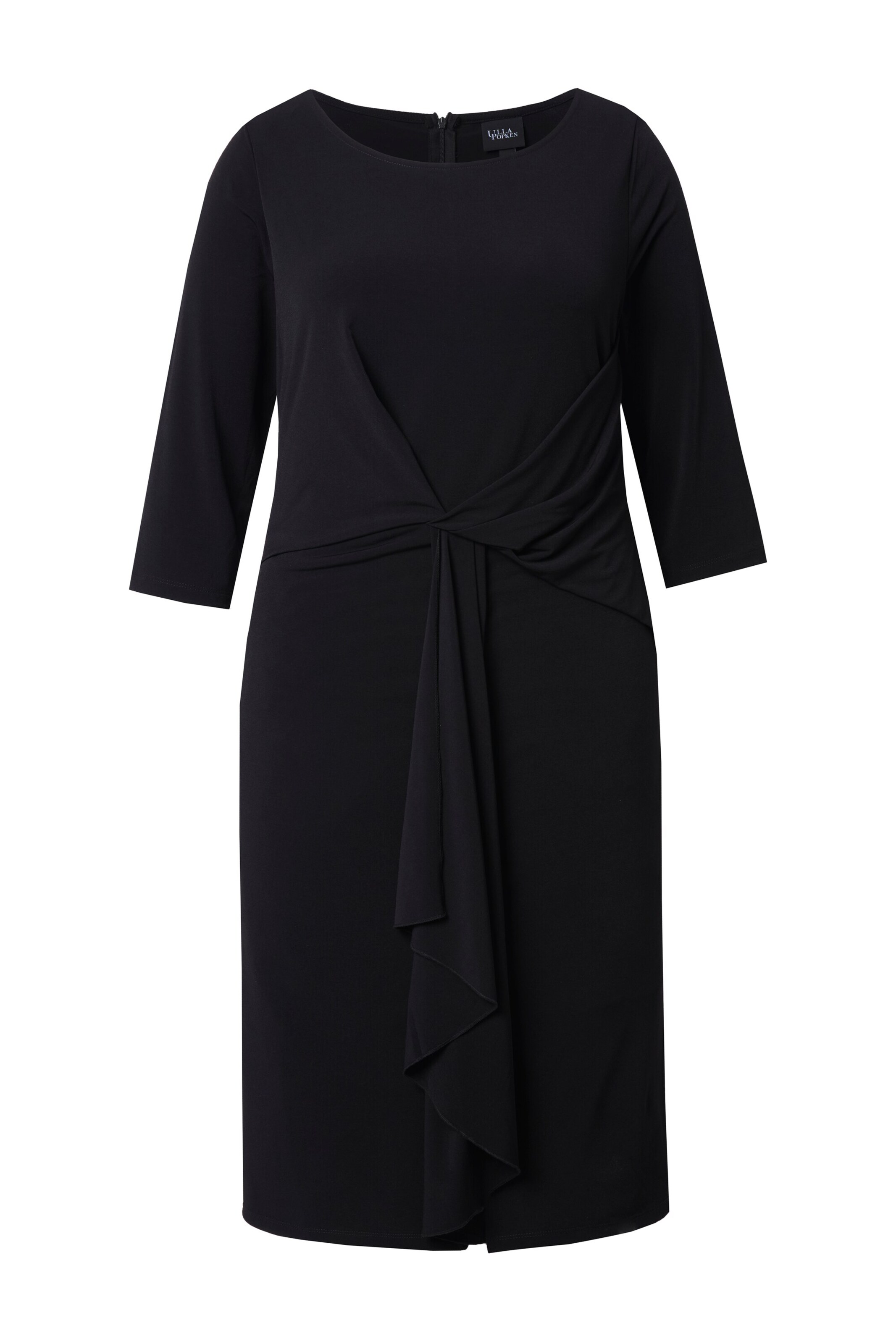 Ulla Popken Midikleid in Schwarz: Vorderseite