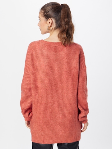 ABOUT YOU Oversized Sweater 'Mina' in Orange