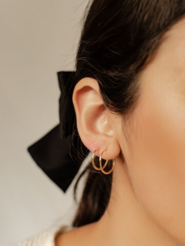 Boucles d'oreilles 'Pure Duo' Hey Happiness en or