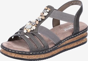 Rieker Sandals in Grey: front