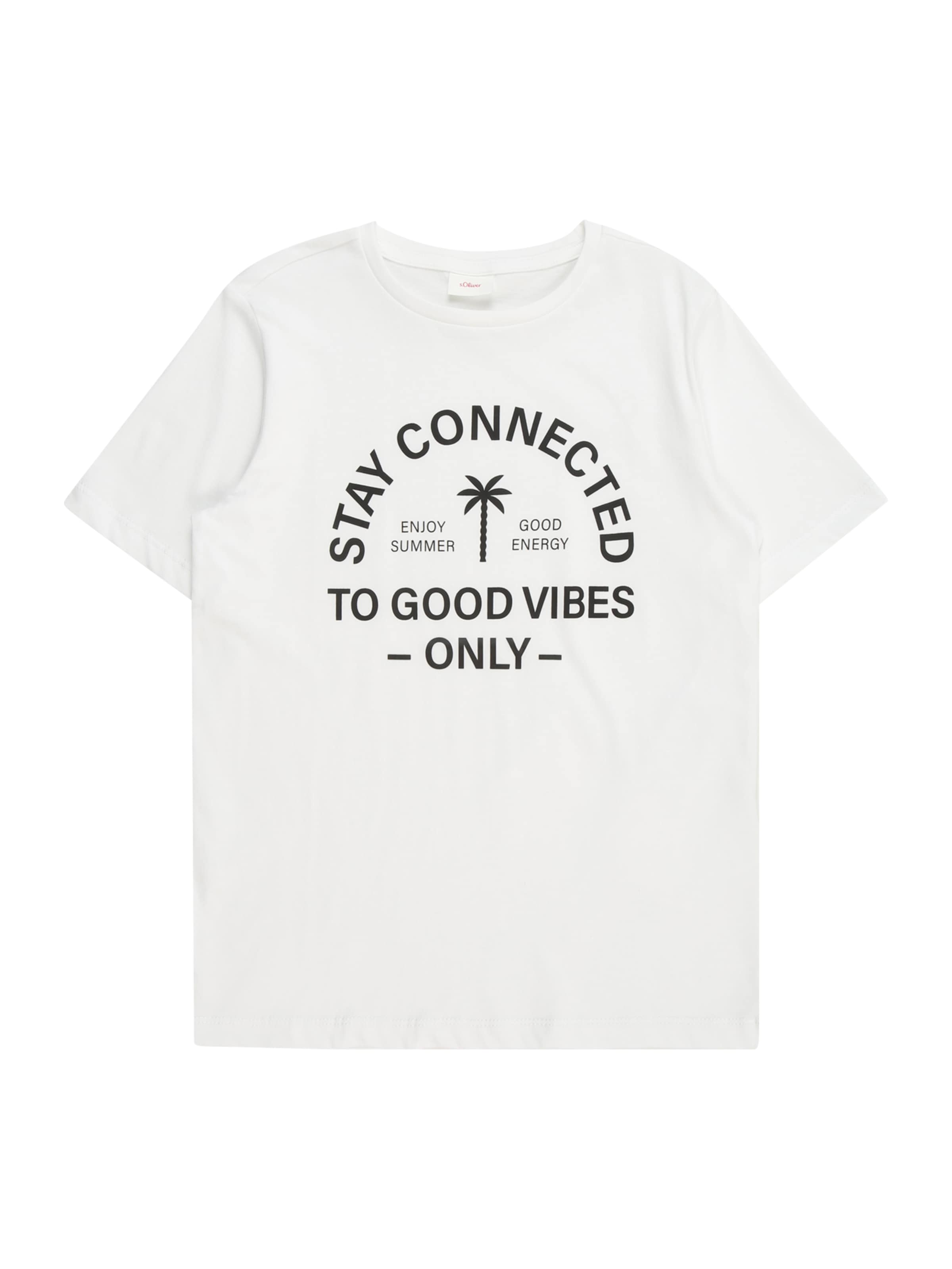 T-Shirt s.Oliver en blanc : devant