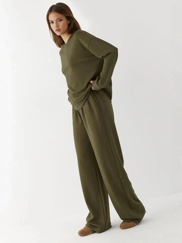 Wide leg Pantaloni sportivi di Hiccup in verde